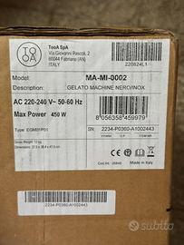 Gelatiera TooA Milano Nero/Inox sigillata