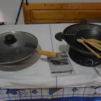 Pentole Wok + base elettrica