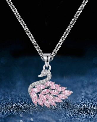 Collana zirconi rosa