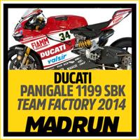 Kit Adesivi Ducati Panigale 1199 - Team Factory SB