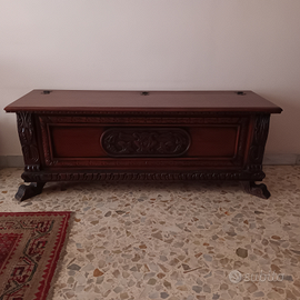 Cassapanca color noce