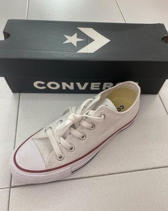 All Star Converse basse bianche 36