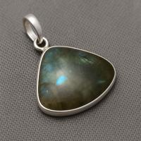Ciondolo Argento 925 Labradorite Naturale triangol