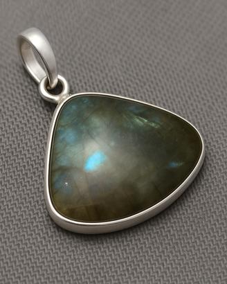 Ciondolo Argento 925 Labradorite Naturale triangol