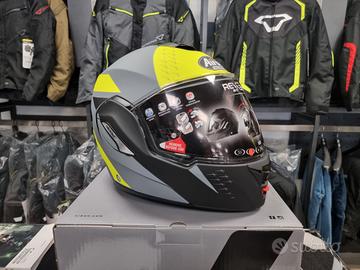 AIROH Casco Modulare REV19 - Leaden - Yellow Matt