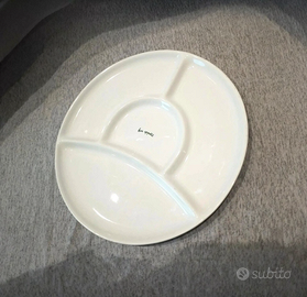 Piatto da antipasto porcellana bianca francese re