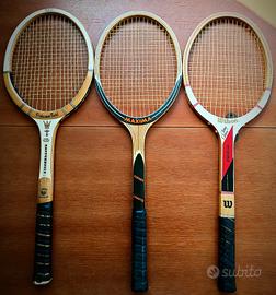Racchette da tennis vintage in legno 