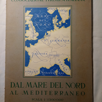 Carta geografica Dal Mare del Nord al Mediterraneo