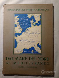 Carta geografica Dal Mare del Nord al Mediterraneo