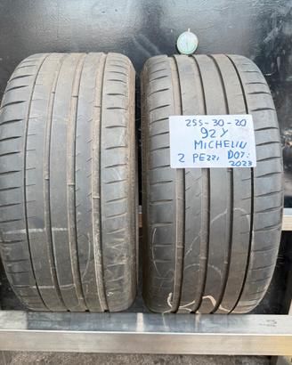 2 gomme 255/30/20 92y michelin estive