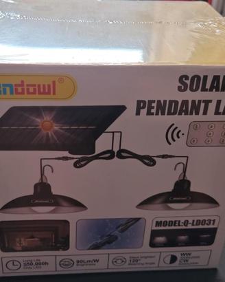 KIT DOPPIA LAMPADA SOLARE CON TELECOMANDO