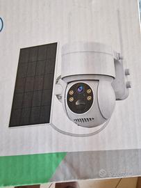 telecamera di sicurezza con pannello solare
