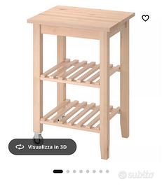 Carrelli porta bevande in legno – set 2 pezzi, 70€