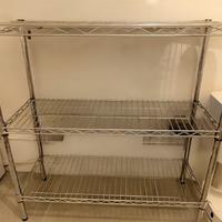 Scaffale acciaio cromato 