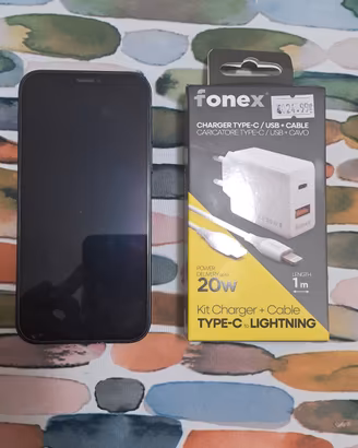 iphone 12 128 con carica batteria
