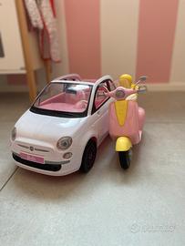 Barbie fiat 500 e vespa