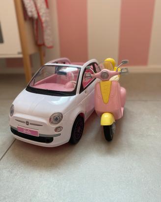 Barbie fiat 500 e vespa