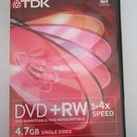 10 dvd TDK +RW 4.7 GB single sided riscrivibili