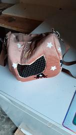 trasportino piccolo per criceto, coniglio, cuccoli