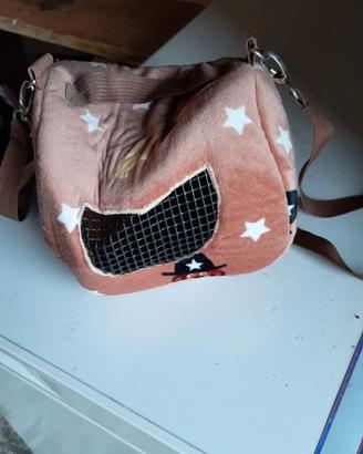 trasportino piccolo per criceto, coniglio, cuccoli