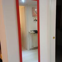 Specchio cornice rossa