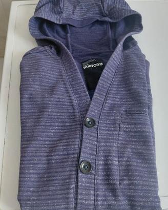 FELPA BURTON UOMO CON CAPPUCCIO