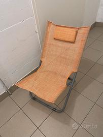 Sedia sdraio pieghevole da campeggio