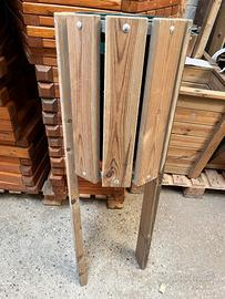 Cestino rifiuti in legno per giardino - Pircher