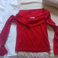 Maglietta M/L rossa donna Stradivarius tg S