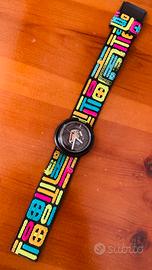 Pop Swatch BB108 Red Lights 1988 vintage