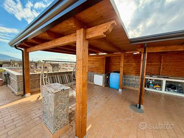 Gazebi in legno lamellare 