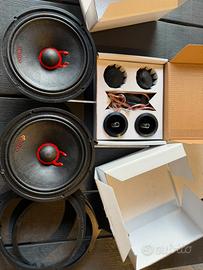 Kit audio 2 vie diabolico woofer 16 car audio