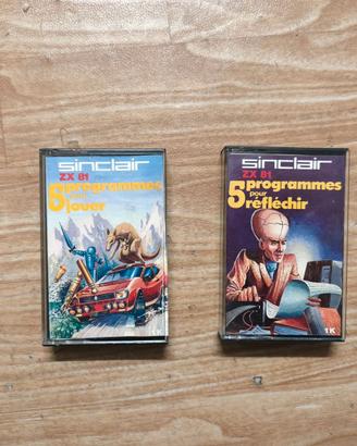 ZX81 Sinclair n.2 Cassette Giochi Programmi