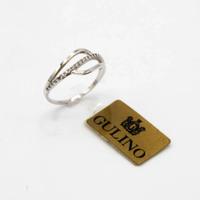 Anello oro bianco 18kt con zirconi bianchi A.670