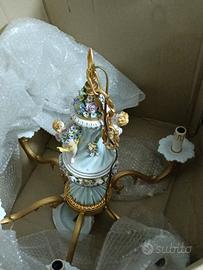 lampadario in ceramica