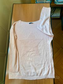 Maglione rosa cipria