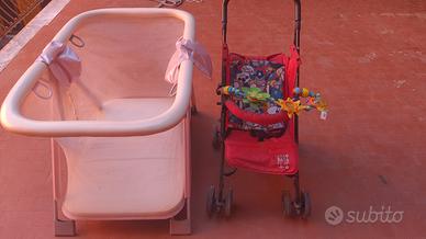 passeggino e box neonato 