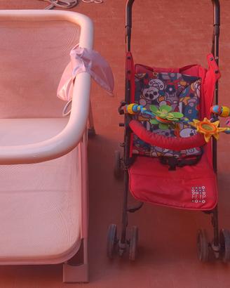 passeggino e box neonato 