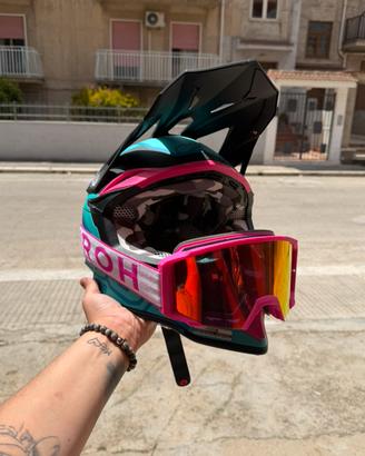Casco da cross taglia Xl