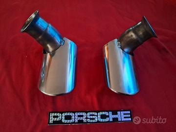 PORSCHE # FINALI SCARICO 966 OTTIMI/CARTELLO PORSC