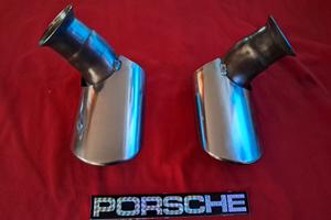 PORSCHE # FINALI SCARICO 966 OTTIMI/CARTELLO PORSC