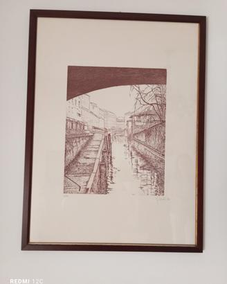 Acquaforte - I Navigli Ponte -Ninchi 1982 4/30