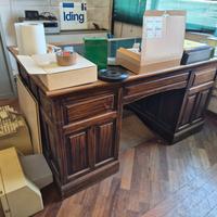 scrivania vintage rovere