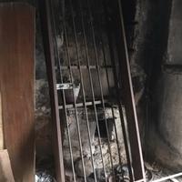 Porta cancello con telaio in ferro
