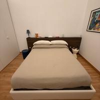 Letto matrimoniale Flou mod. Turca imbottita.