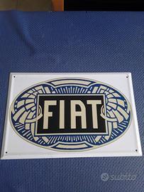 Targa in latta Fiat