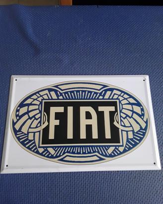 Targa in latta Fiat
