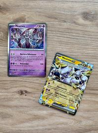 Set carte Pokemon originali Mewtwo e Mewtwo Ex