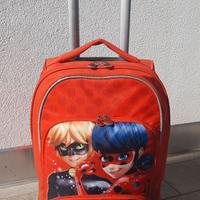 Zaino Trolley Miraculous ladybug per bambina.