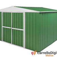 Box in Acciaio da giardino 360x345 150kg verde